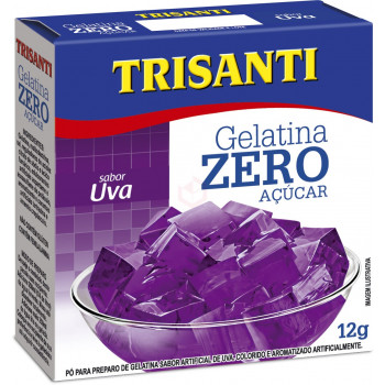 GELATINA ZERO ACUCAR Uva TRISANTI 12GR