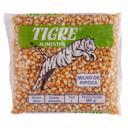 Milho para Pipoca Tigre 500 gr