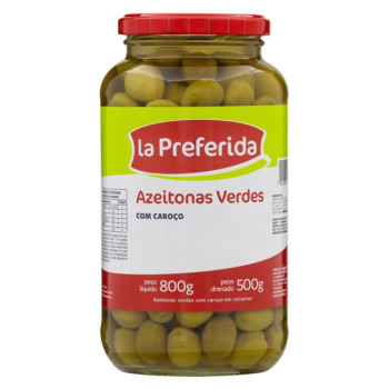 Azeitona Verde Vidro 500gr