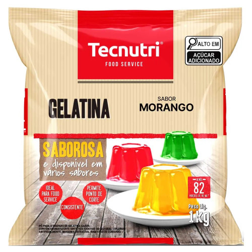 Gelatina De Morango Tecnutri 1Kg