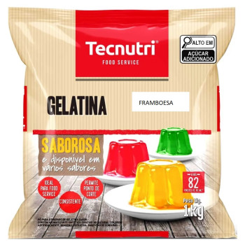 Gelatina De Framboesa Tecnutri 1Kg