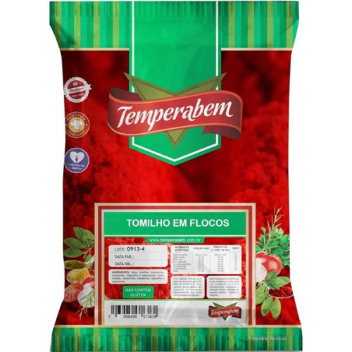 Tomilho Em Flocos Temperabem 500gr