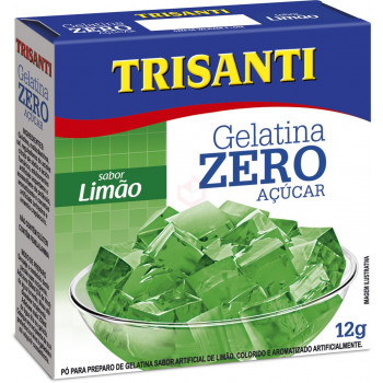 GELATINA ZERO ACUCAR Limao TRISANTI 12gr