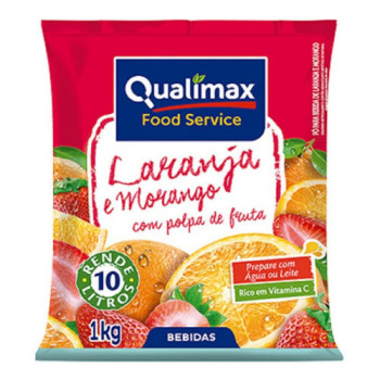 Refresco Qualimax de Laranja c/ Morango 1kg