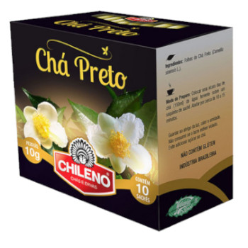 Cha Chileno Preto ENVELOPADO 10x10gr