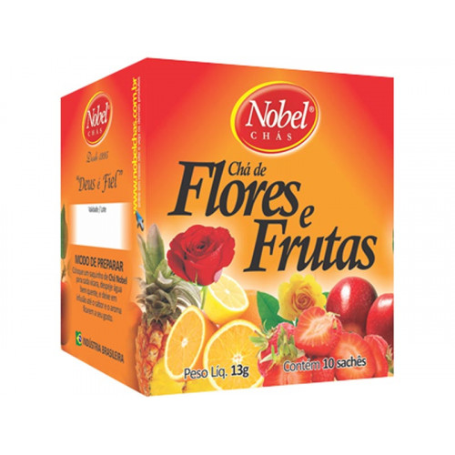 Cha Nobel Flores de Frutas ENVELOPADO 10x13gr