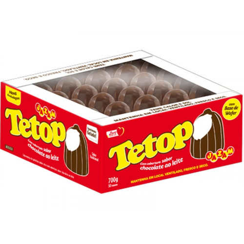 Doce de Tetop Chocolate Jazam 50 x 14 gr