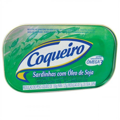 Sardinha Oleo Coqueiro 125 gr