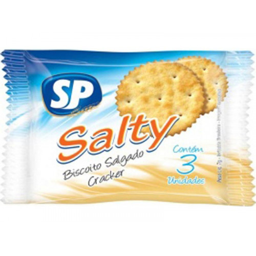 Biscoito Sachet Salgado Salty 180 x 3 un 1.2 kg
