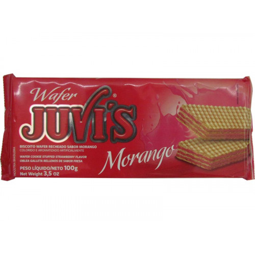 Biscoito Wafer Morango Juvis 100 gr