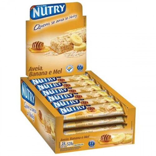 Barra de Cereais NUTRY Aveia Banana e Mel 24x22gr