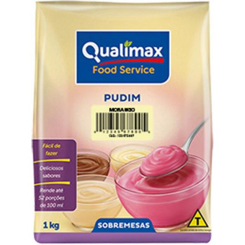 Pudim Qualimax s/leite Morango 1 kg