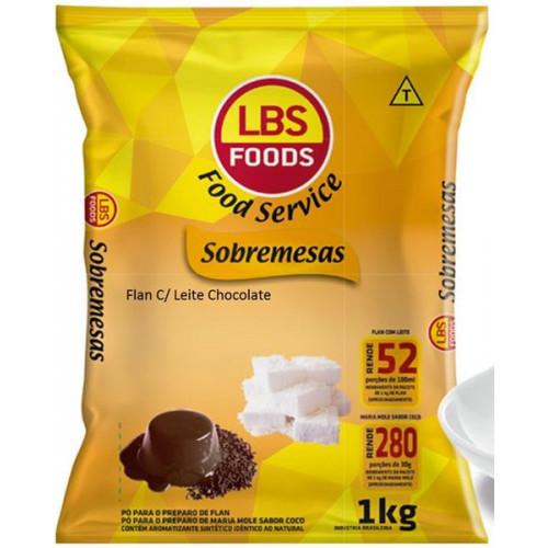Flan c/Leite Chocolate LBS 1kg