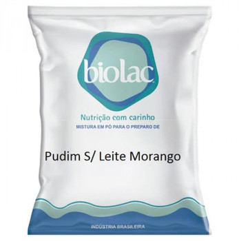 Pudim Biolac s/Leite Morango 1kg