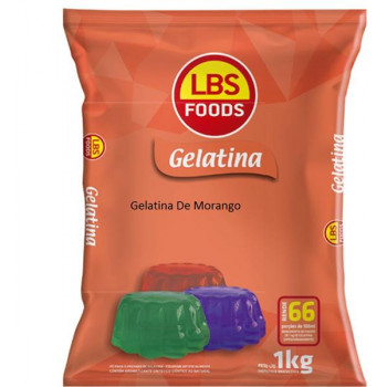 Gelatina LBS de Morango 1kg